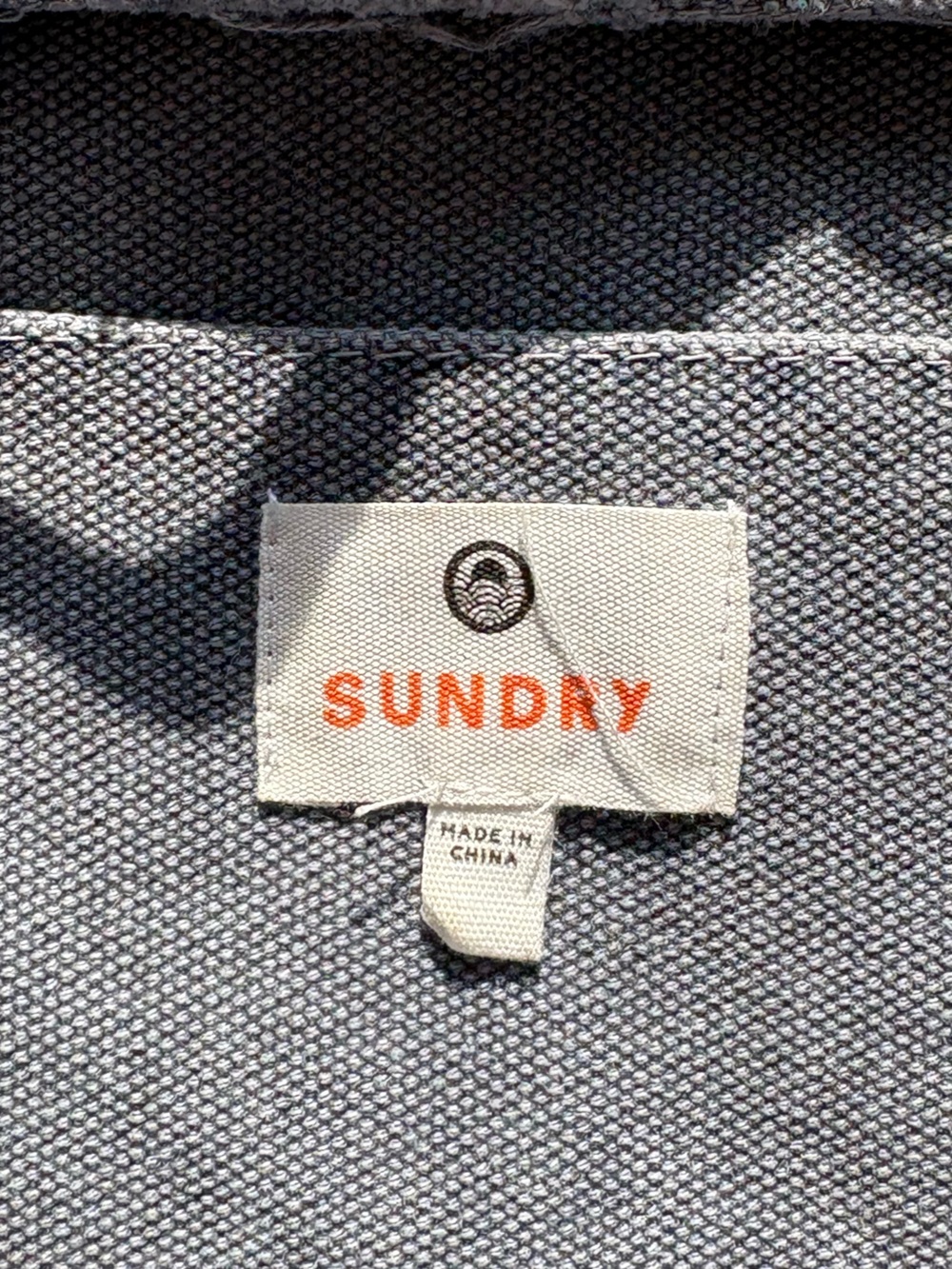 Sunday Gray Canvas Tote with Embroidery - Picture 4 of 7